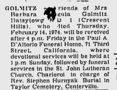 funeral notice